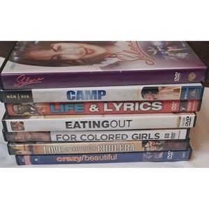 DVD Lot 7 Movies Selena Camp Life & Lyrics Eating Out Crazy Beautiful And More
